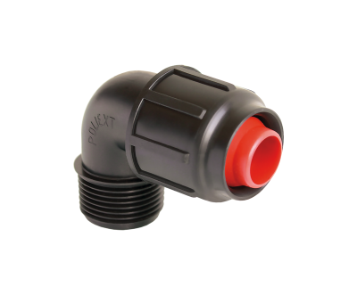 Уголок для капельного полива 16 x 3/4" НР (Poliext 04070060 PN4)