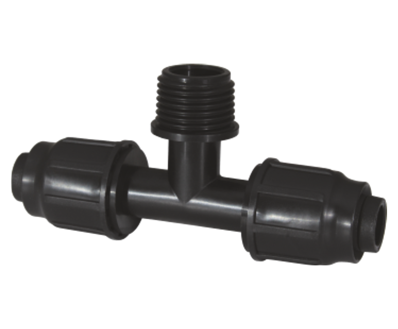 Тройник для капельного полива 16 x 3/4" НР x 16 (Poliext 04600020 PN4)