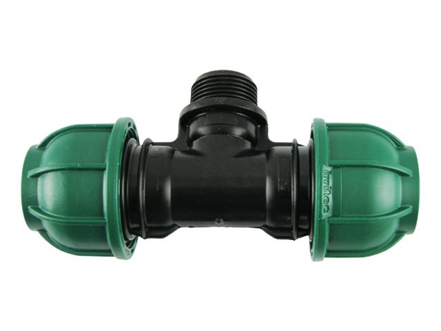 Тройник компрессионный 50 x 1 1/2" НР x 50